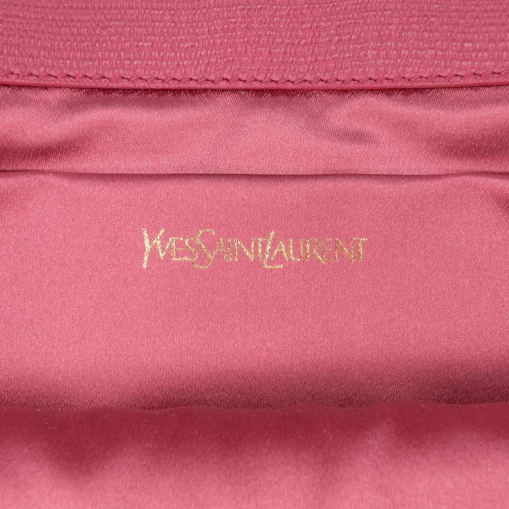 Saint Laurent Textured Calfskin Chyc Ligne Clutch - Side view