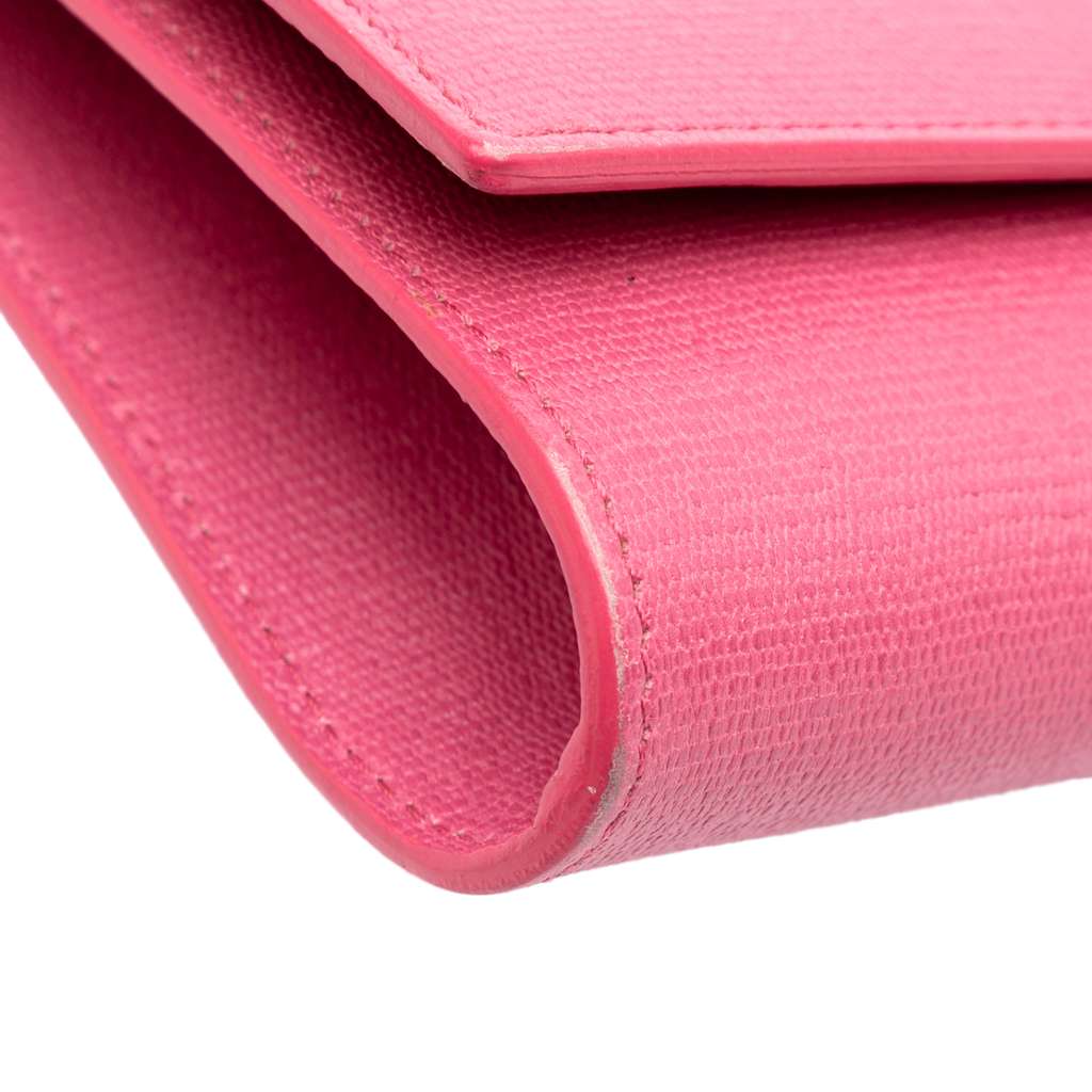 Saint Laurent Textured Calfskin Chyc Ligne Clutch - Image 11