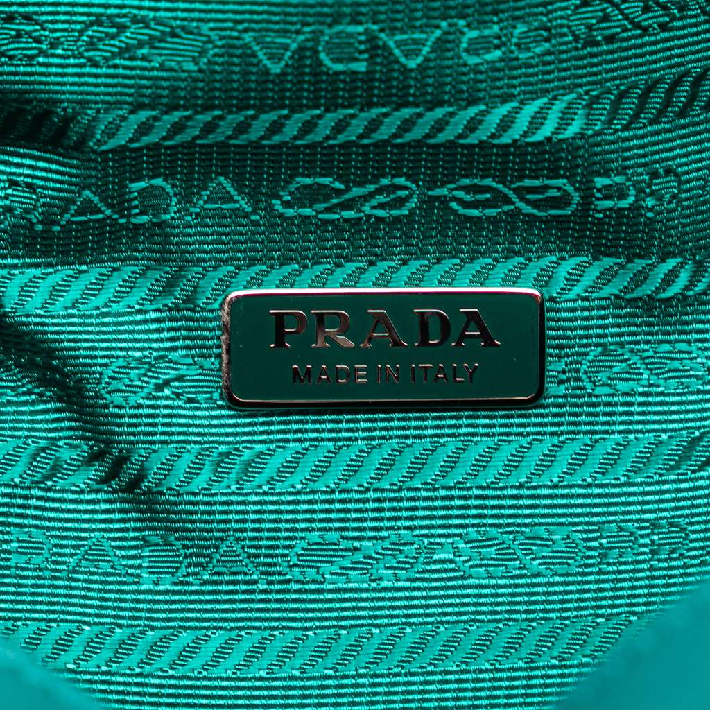 Prada Nappa Padded Signaux Triangle Satchel - Side view