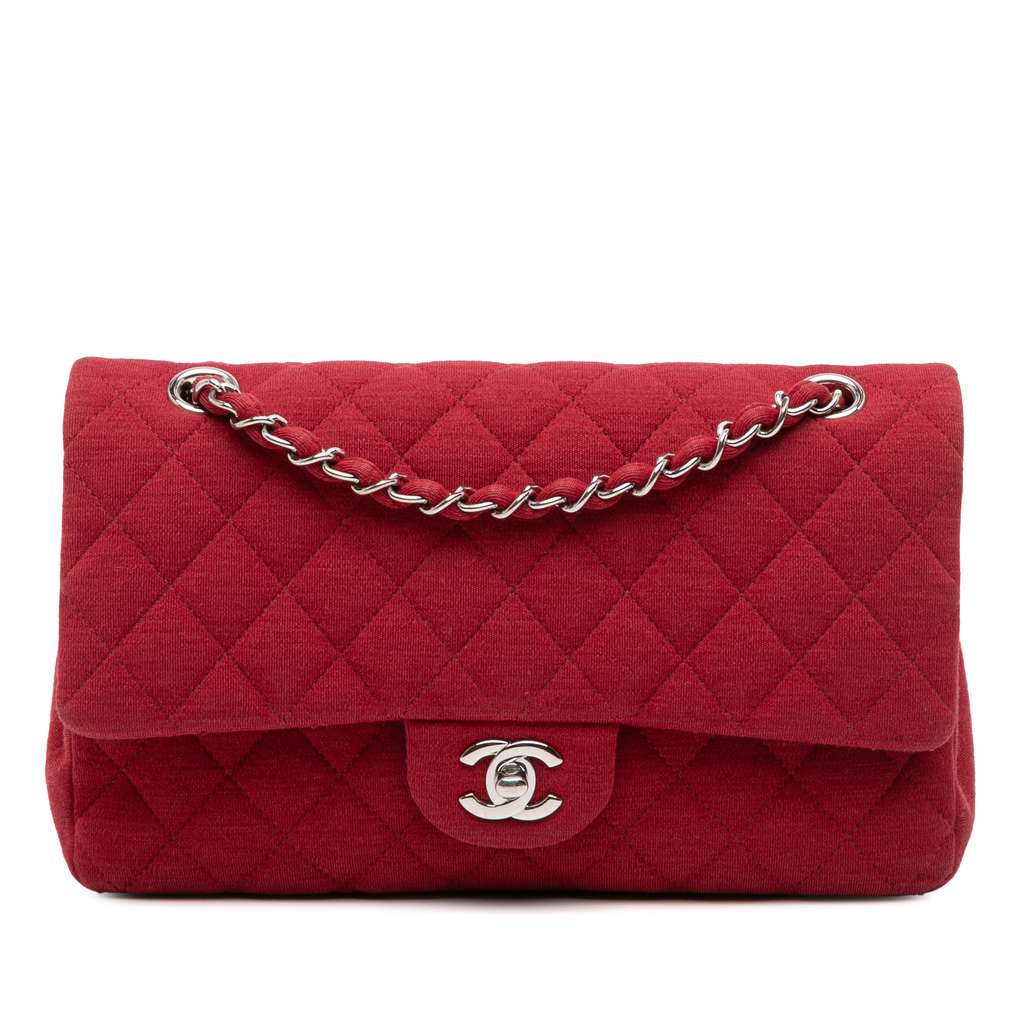 Chanel Medium Classic Jersey Double Flap