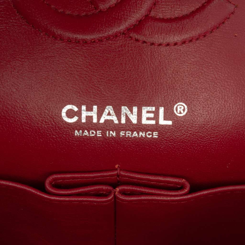 Chanel Medium Classic Jersey Double Flap - Side view