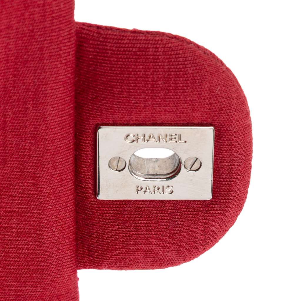 Chanel Medium Classic Jersey Double Flap - Image 10