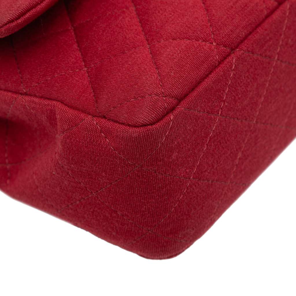 Chanel Medium Classic Jersey Double Flap - Image 12