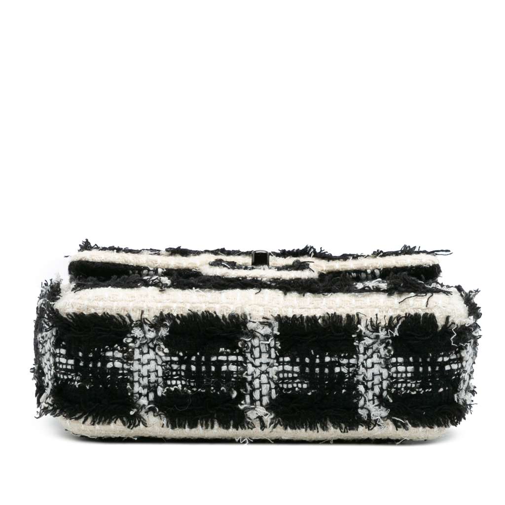 Chanel Mini Rectangular Classic Tweed Tartan Single Flap - Image 6