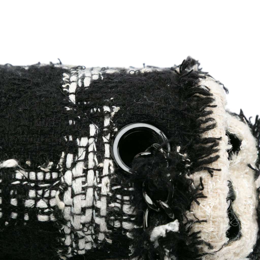 Chanel Mini Rectangular Classic Tweed Tartan Single Flap - Image 12