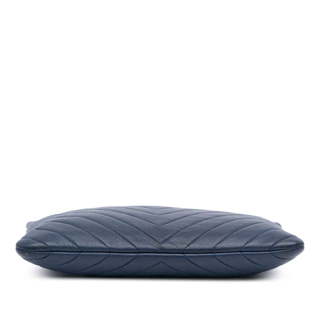 Chanel Medium Chevron Caviar Ancient Greek Charms O Case Clutch - Image 6