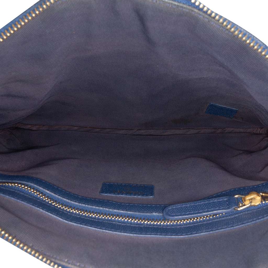 Chanel Medium Chevron Caviar Ancient Greek Charms O Case Clutch - 4