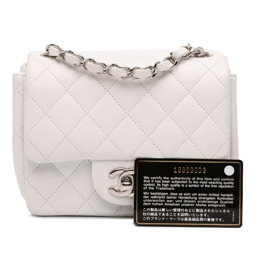Chanel Mini Square Classic Caviar Single Flap - Image 13
