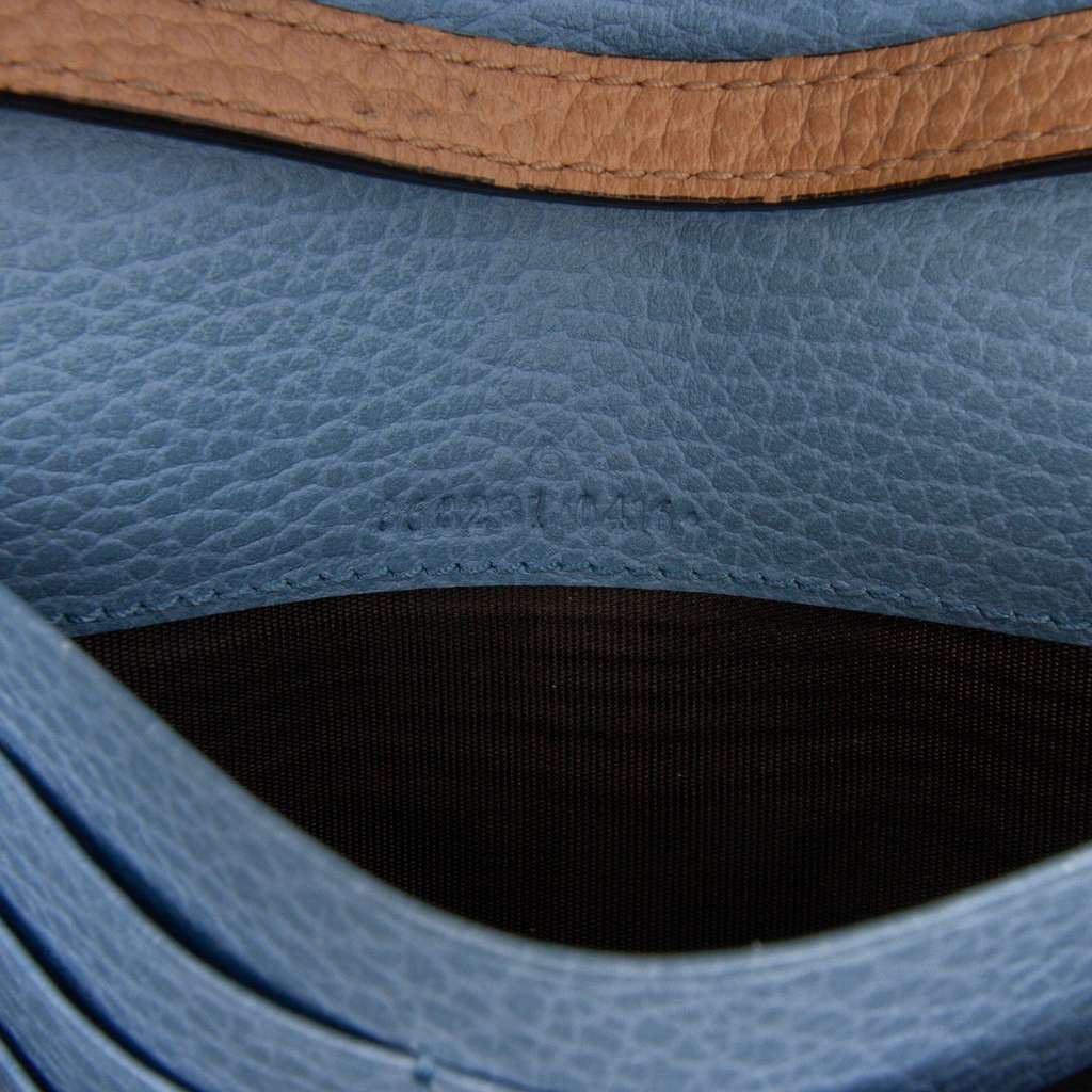 Gucci Dollar Calfskin Swing Wallet On Strap - Side view