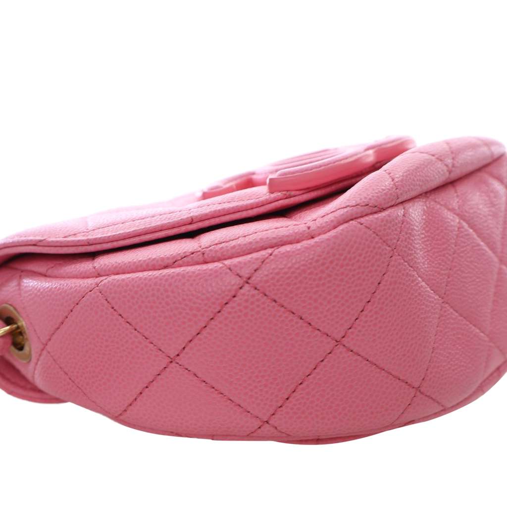Chanel Mini Quilted Caviar CC Messenger Flap - Image 12