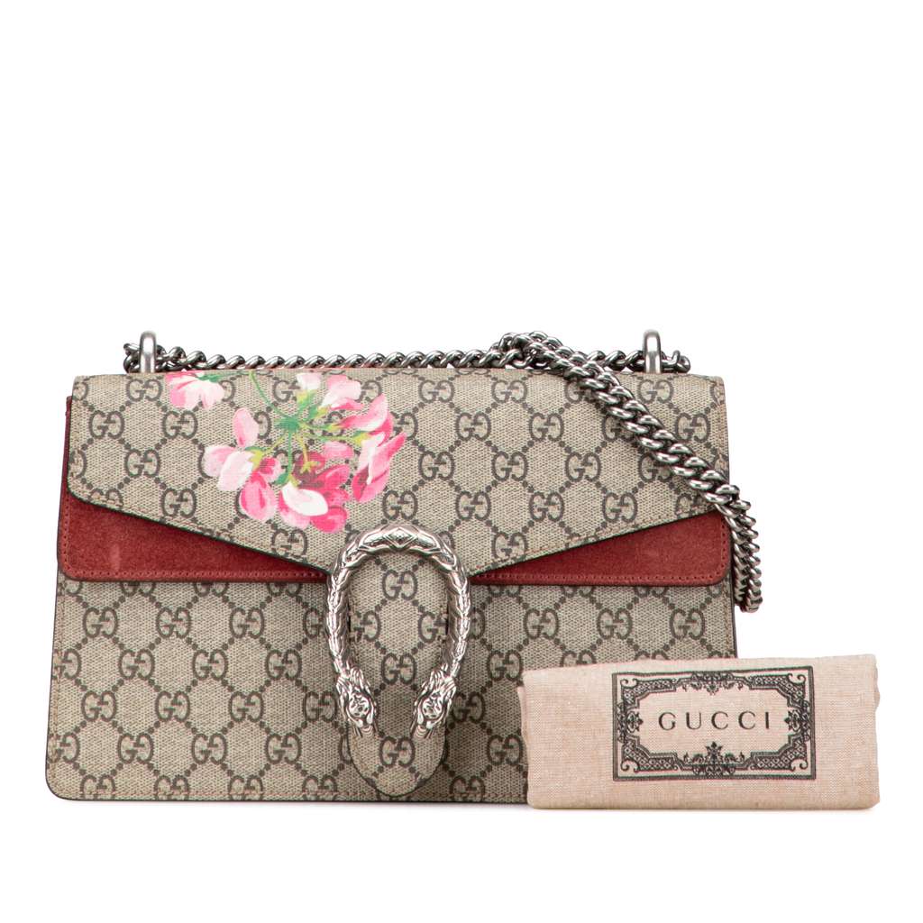 Gucci Small GG Supreme Blooms Dionysus Shoulder Bag - Image 12