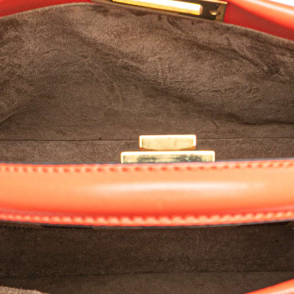 Fendi Medium Shiny Nappa Peekaboo Iconic Satchel - 4