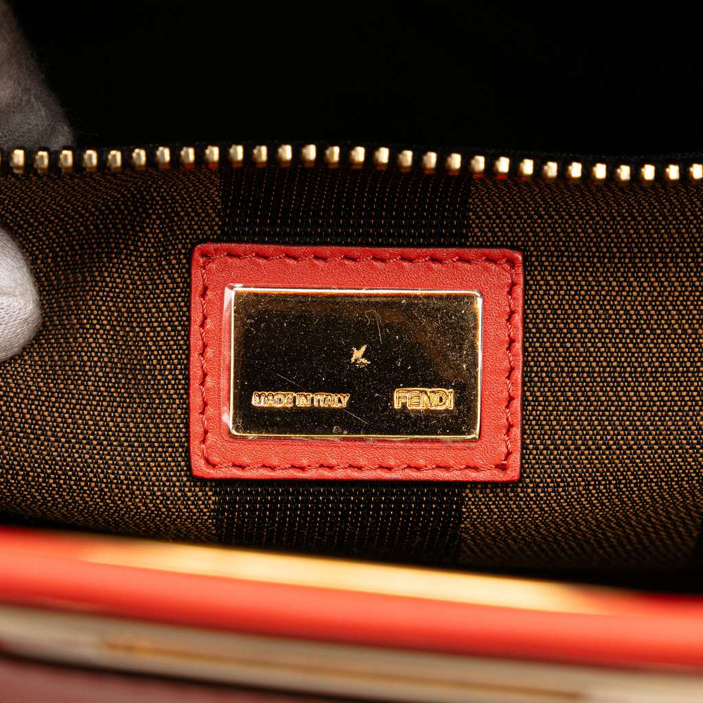 Fendi Medium Shiny Nappa Peekaboo Iconic Satchel - 5