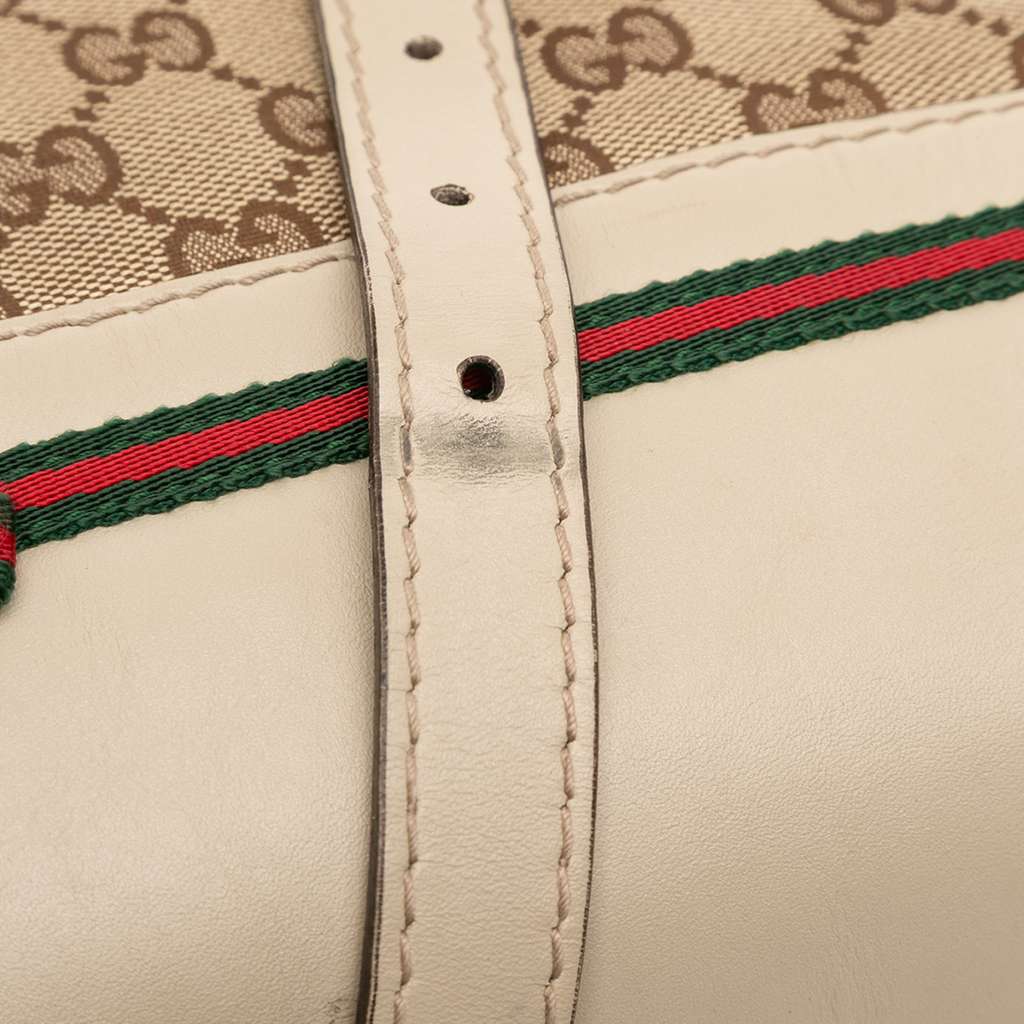 Gucci Small GG Canvas Web Mayfair Satchel - Image 10