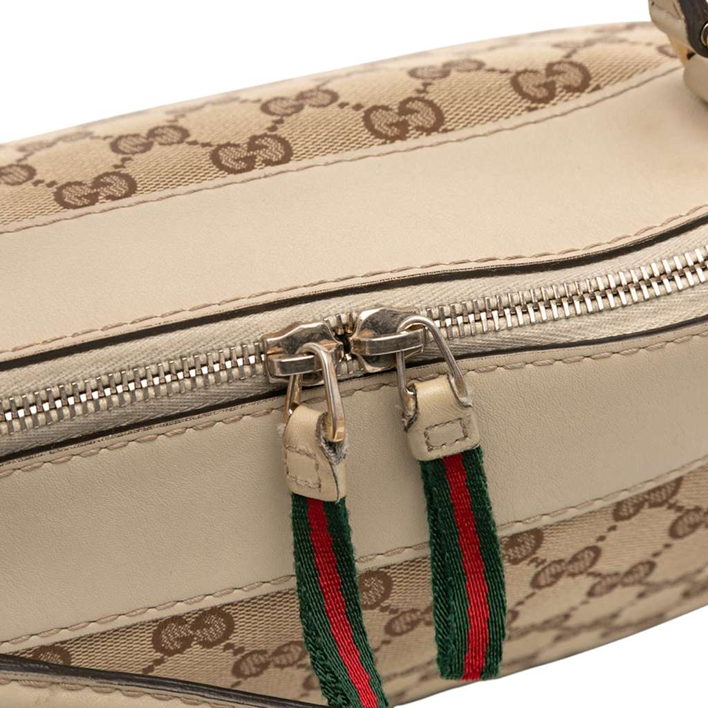 Gucci Small GG Canvas Web Mayfair Satchel - Image 11
