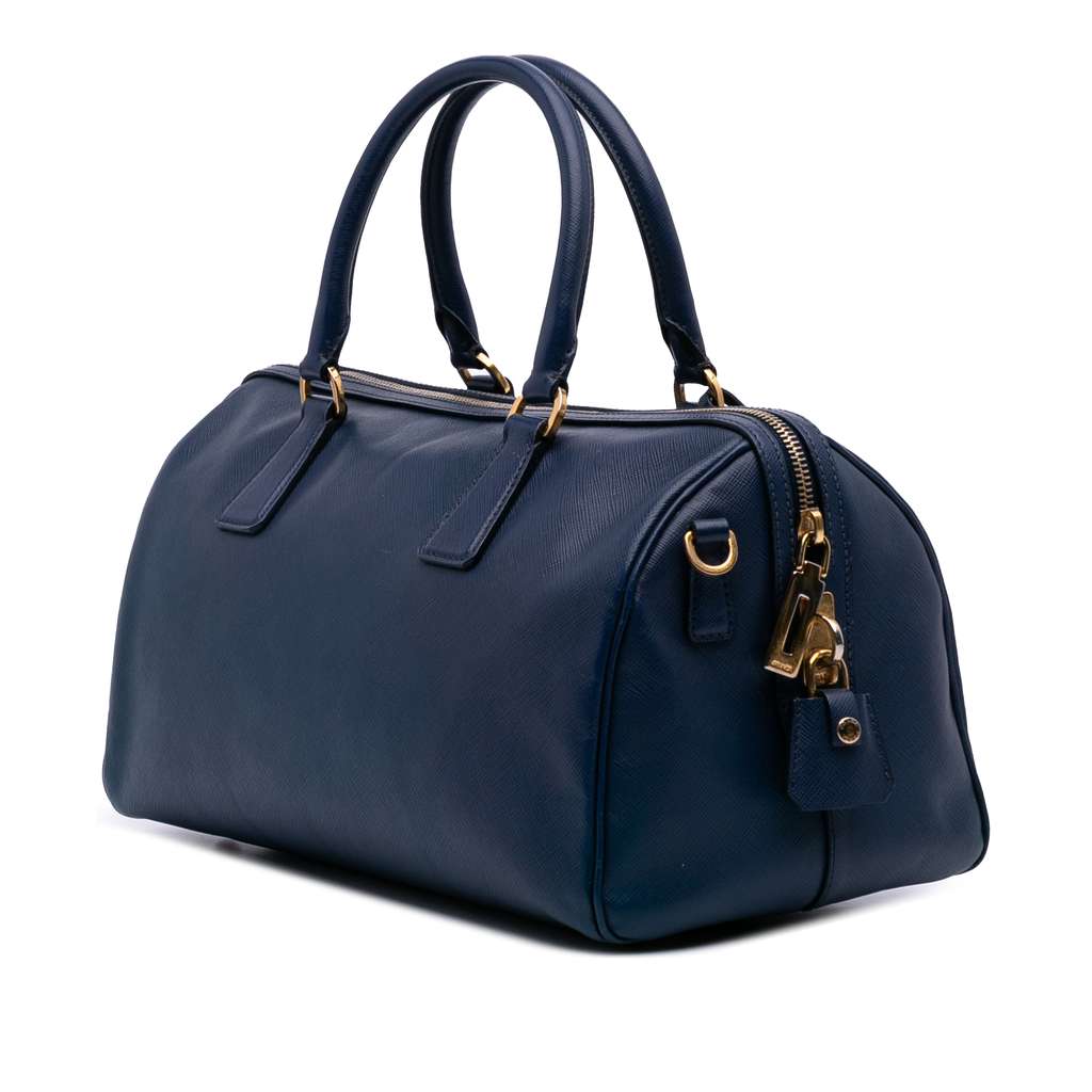 Prada Saffiano Lux Convertible Bowler Bag - 2