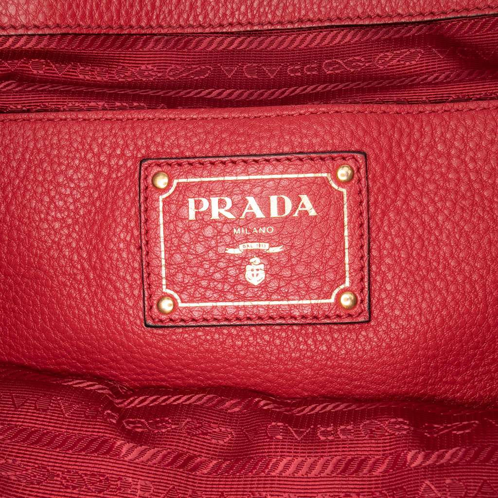 Prada Vitello Daino Open Convertible Tote - Side view