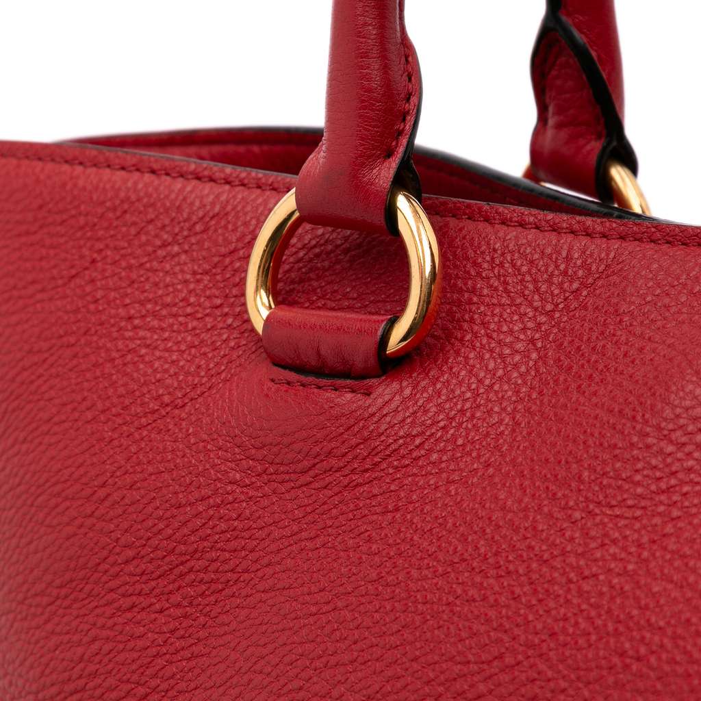 Prada Vitello Daino Open Convertible Tote - Image 12