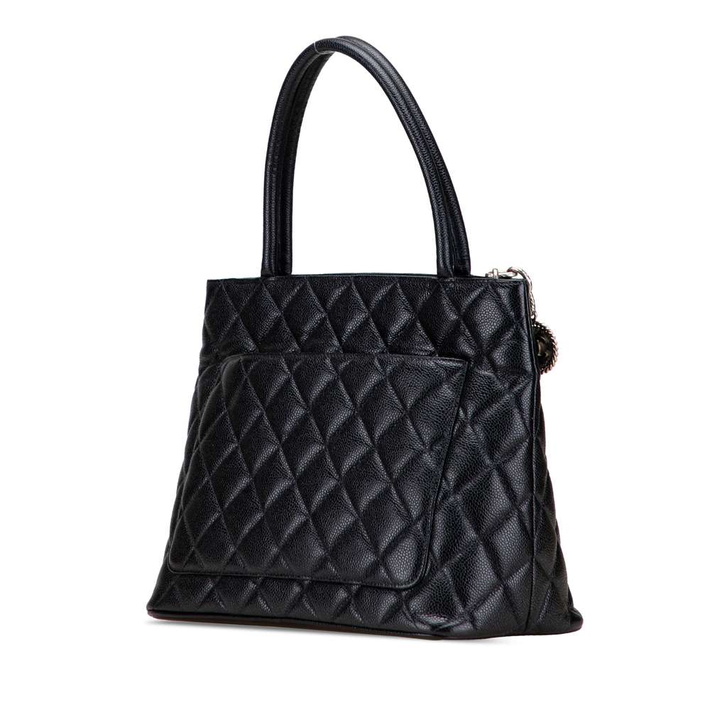 Chanel Caviar Medallion Tote - Back view