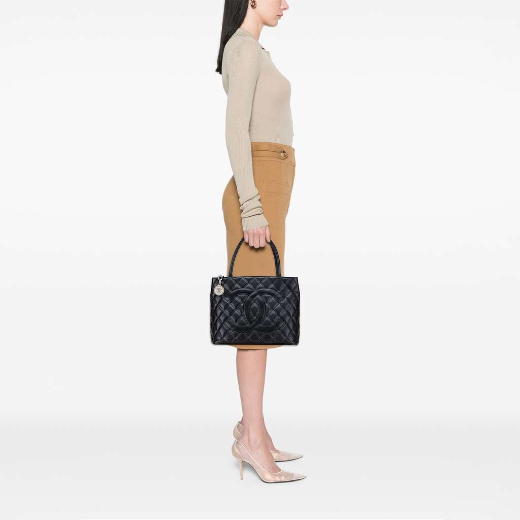 Chanel Caviar Medallion Tote - Image 13