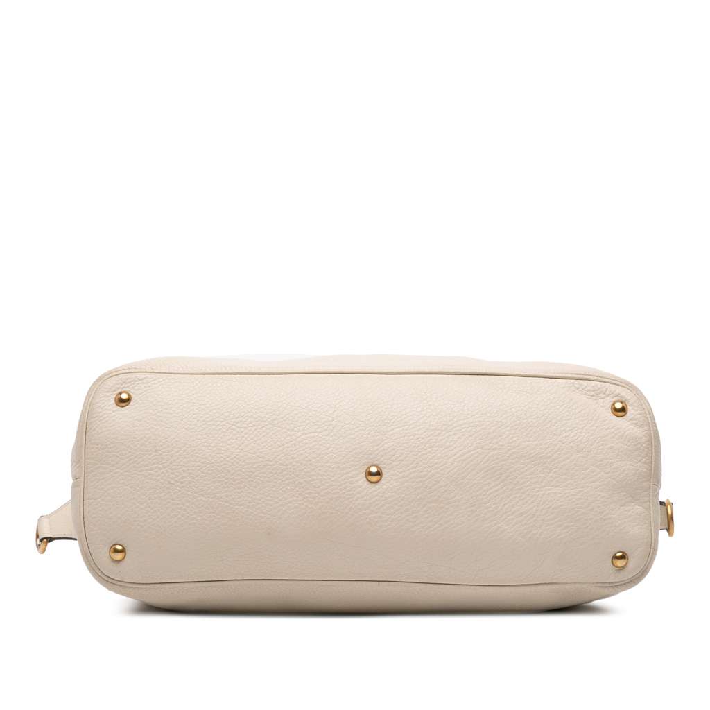 Gucci Leather Twill Satchel - Image 6