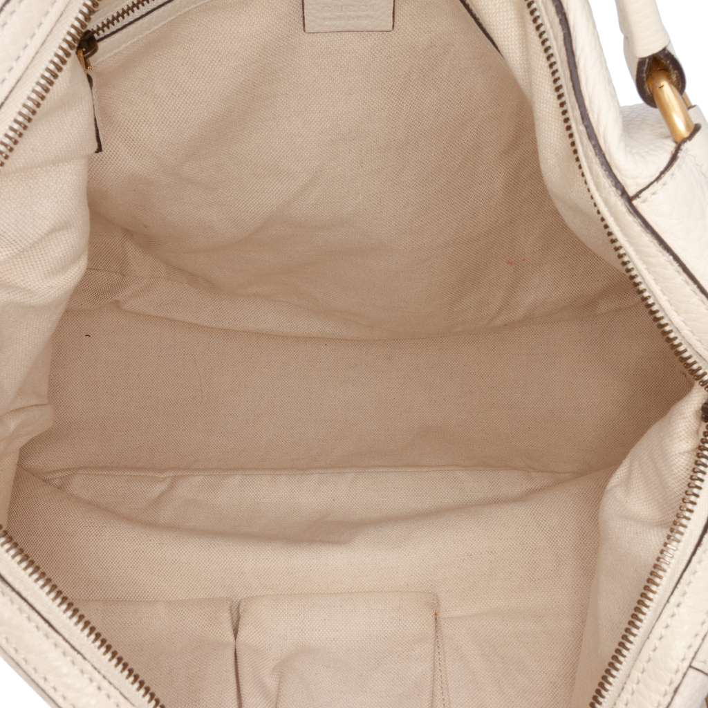 Gucci Leather Twill Satchel - 4