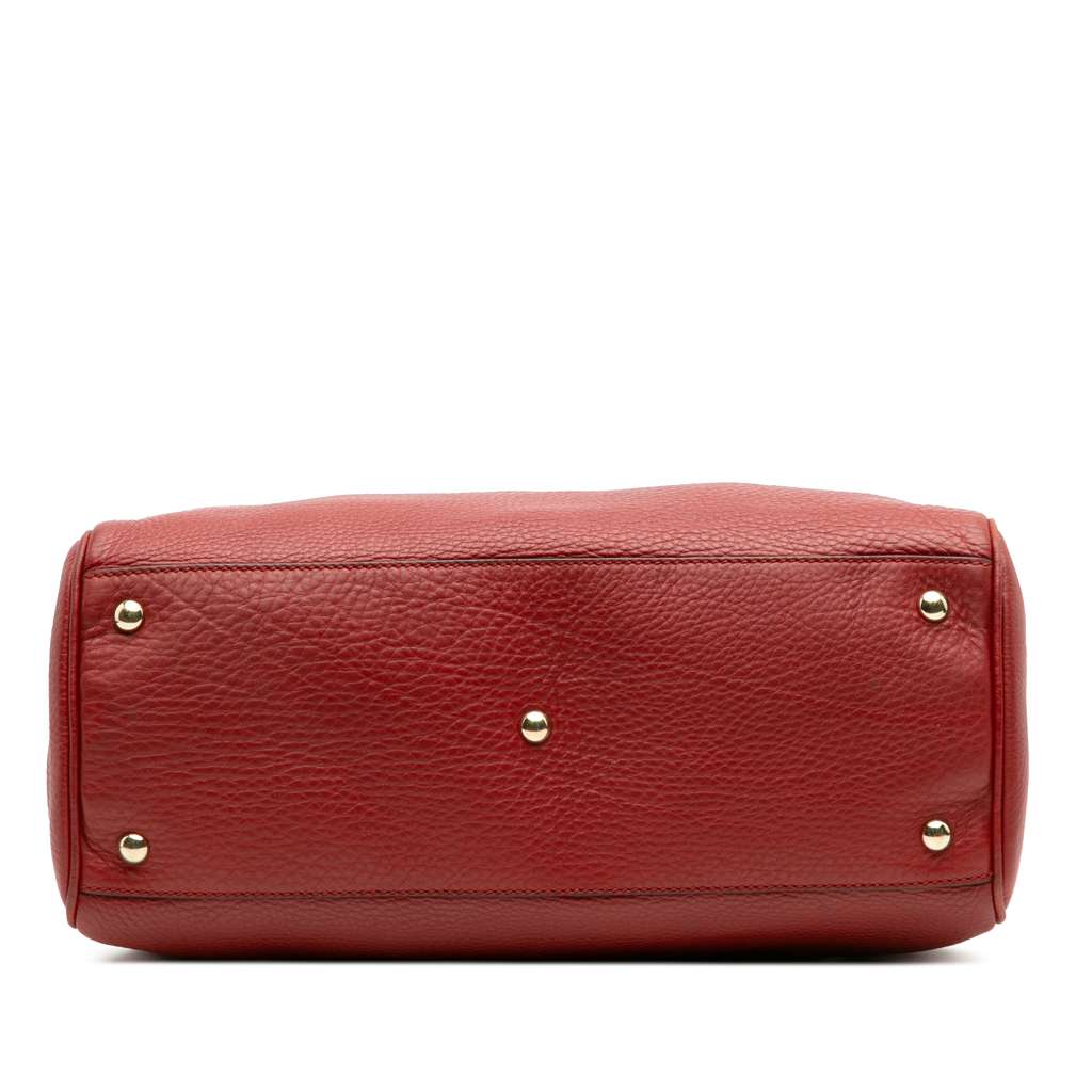 Gucci Medium Calfskin Bamboo Shopper Satchel - Image 6