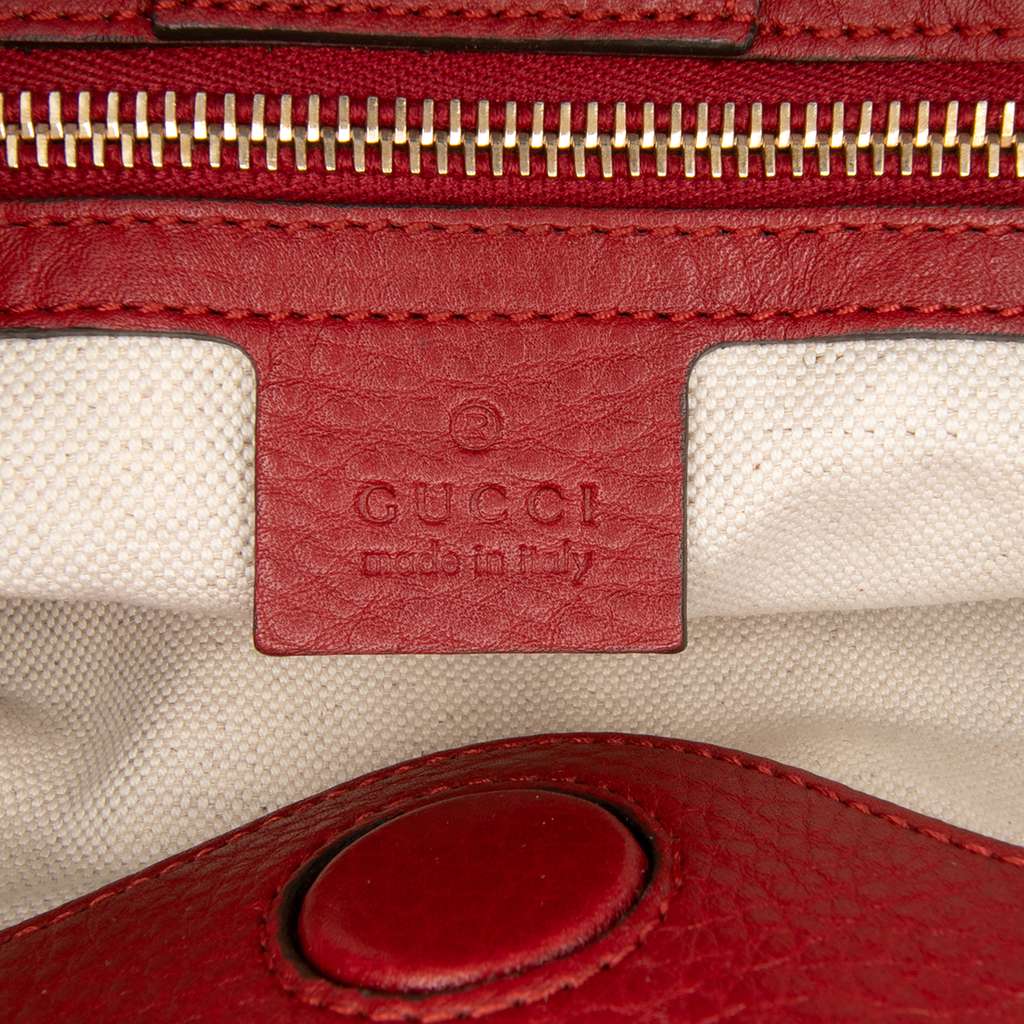 Gucci Medium Calfskin Bamboo Shopper Satchel - Side view