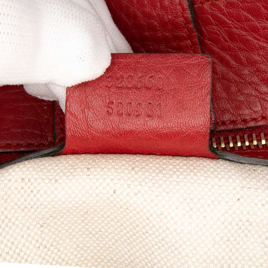 Gucci Medium Calfskin Bamboo Shopper Satchel - Detail 1