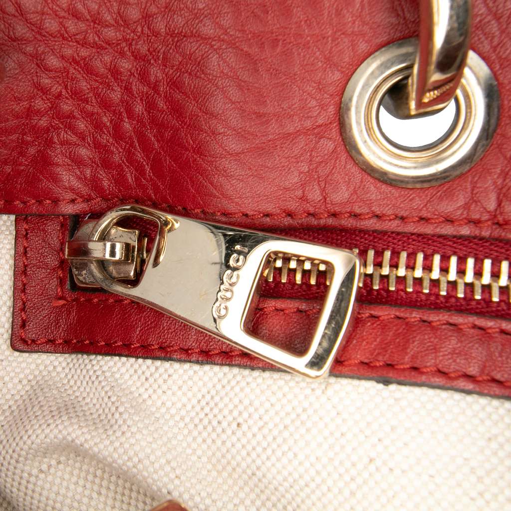 Gucci Medium Calfskin Bamboo Shopper Satchel - Detail 2