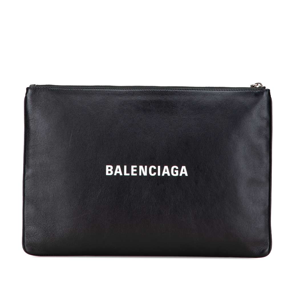 Balenciaga Leather Everyday Clutch