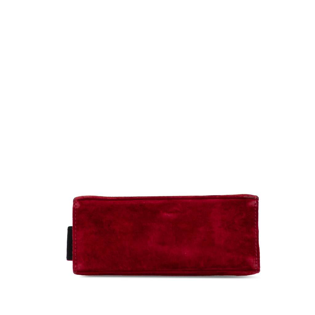 Salvatore Ferragamo Suede Vara Bow Satchel - Image 6