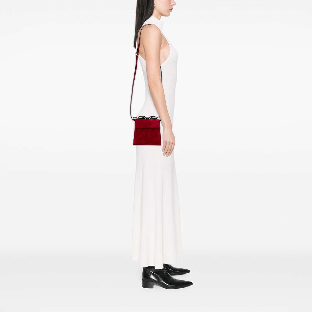 Salvatore Ferragamo Suede Vara Bow Satchel - Image 12