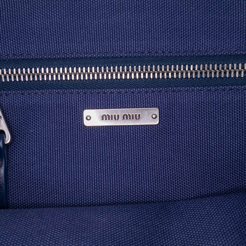 Miu Miu Canvas Convertible Tote - 5