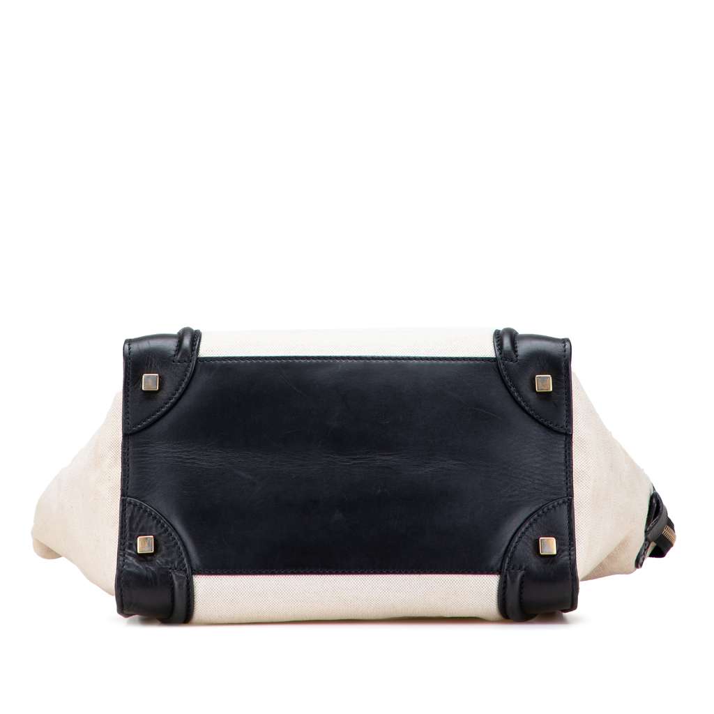 Celine Mini Canvas Tricolor Luggage Tote - Image 6