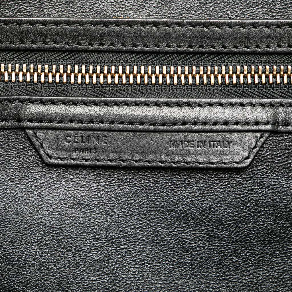 Celine Mini Canvas Tricolor Luggage Tote - Side view