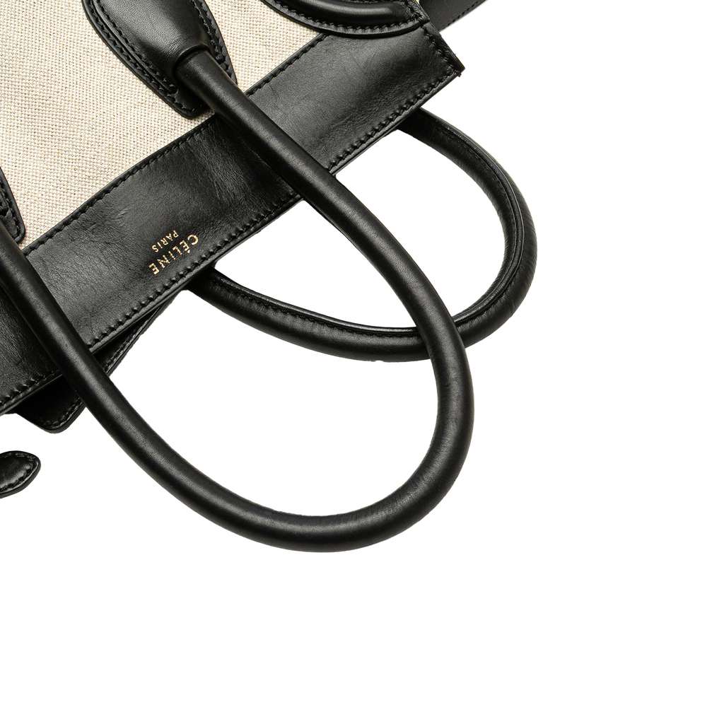 Celine Mini Canvas Tricolor Luggage Tote - Image 12