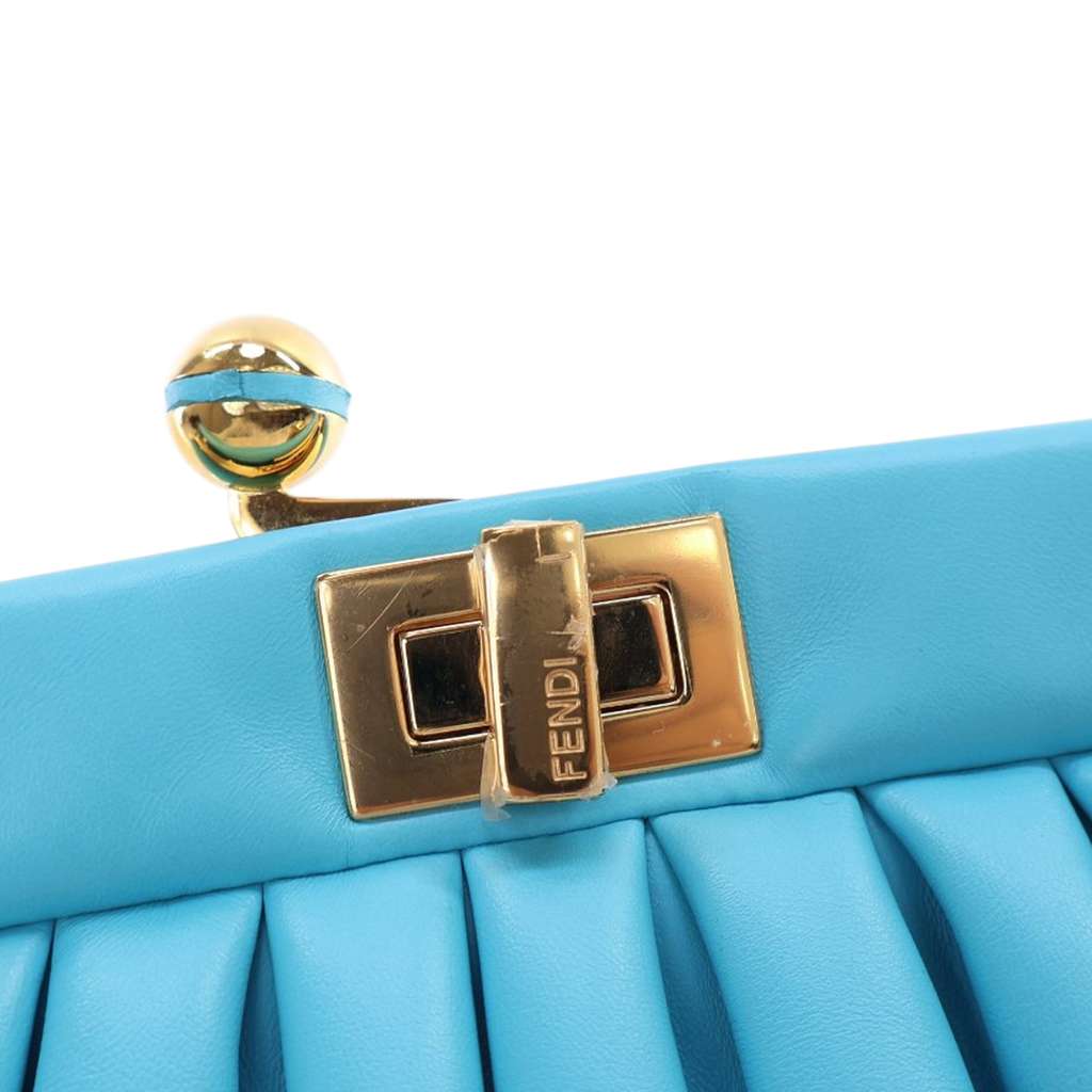 Fendi Nappa Peekaboo Click Clutch On Strap - Detail 1