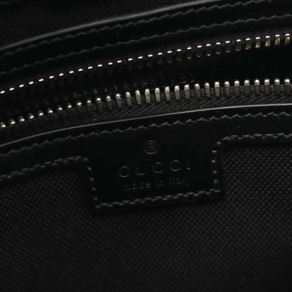 Gucci Large GG Supreme Web Tote Black Canvas Very good - Inside View