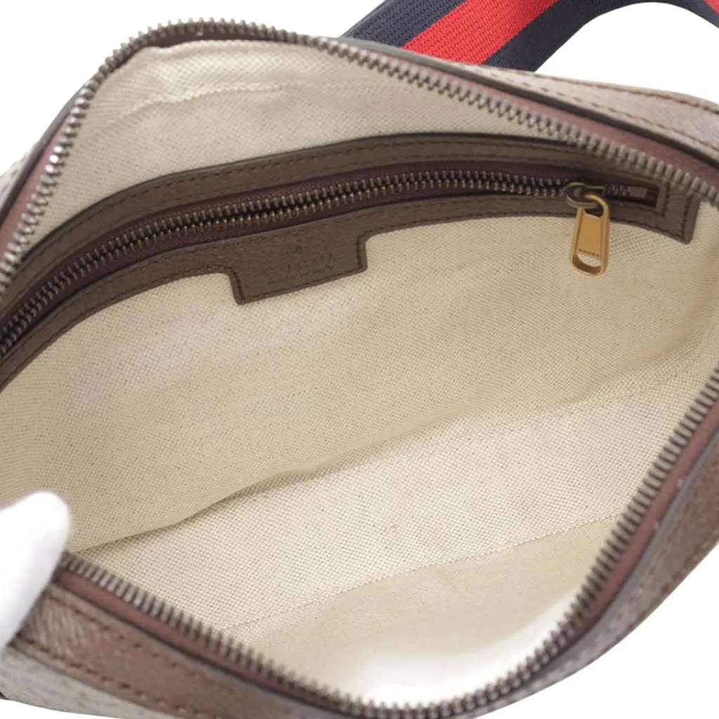 Gucci Small GG Supreme Web Ophidia Crossbody Brown Canvas Very good - Inside View