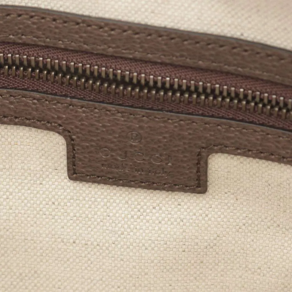 Gucci Small GG Supreme Web Ophidia Crossbody Brown Canvas Very good - Model View