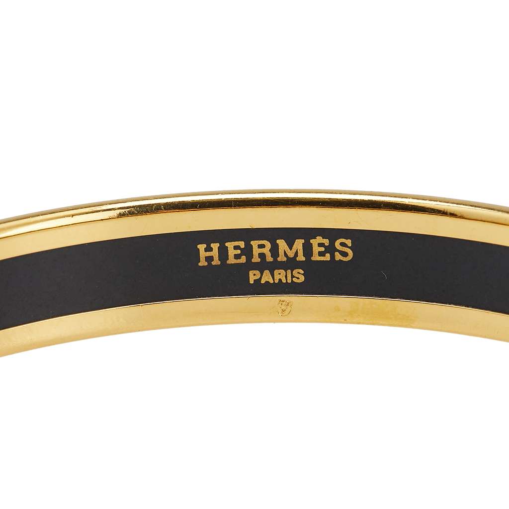 Hermès Narrow Enamel Cloisonne Bangle 62 - 4