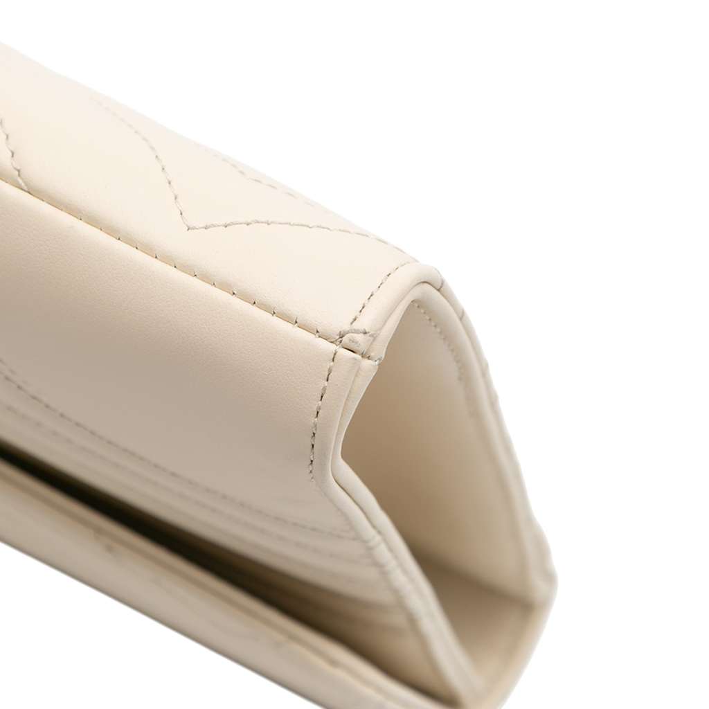 Gucci GG Marmont Matelasse Leather Flap Clutch - Detail 2