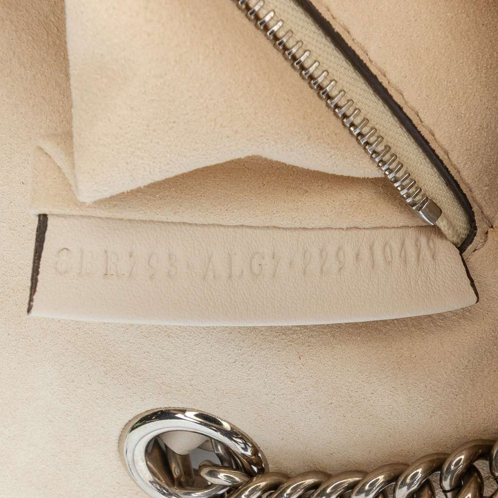 Fendi FF Chenille and Leather Chain Midi Baguette - Detail 1