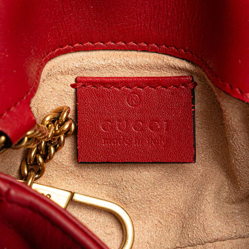 Gucci Mini GG Marmont Matelasse Leather Flap Crossbody - 5