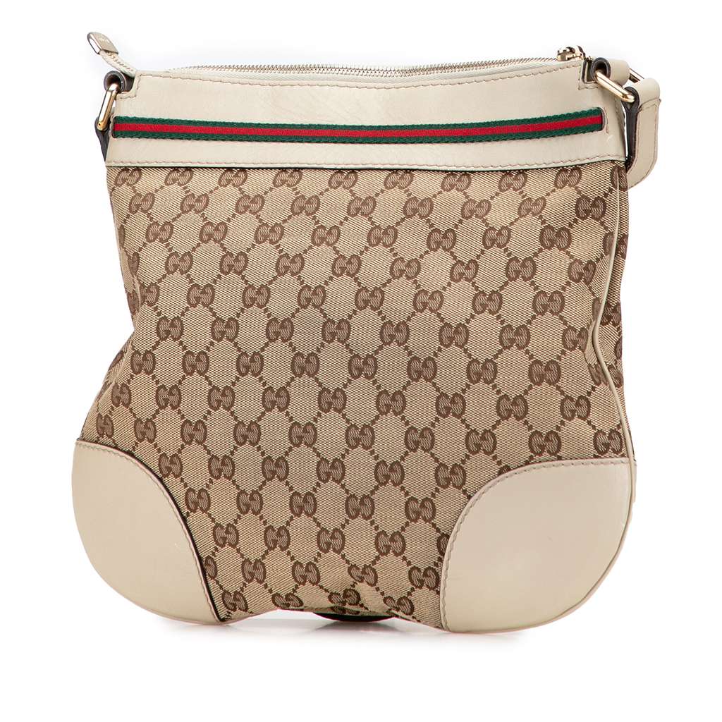Gucci GG Canvas Web Mayfair Crossbody - Back view