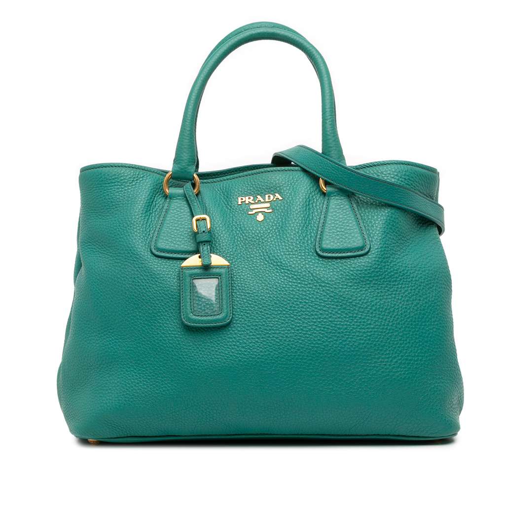 Prada Vitello Daino Open Convertible Tote