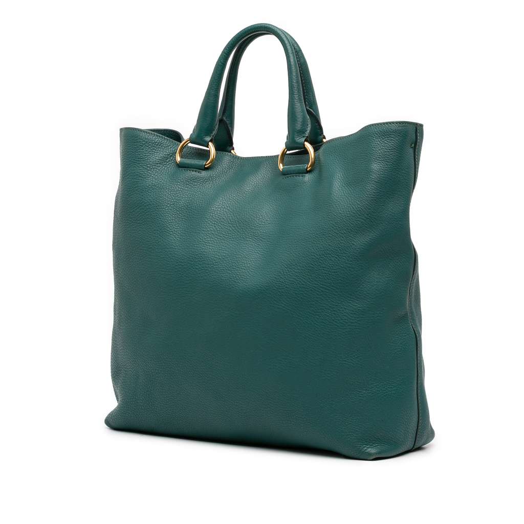 Prada Vitello Daino Open Convertible Tote - 2
