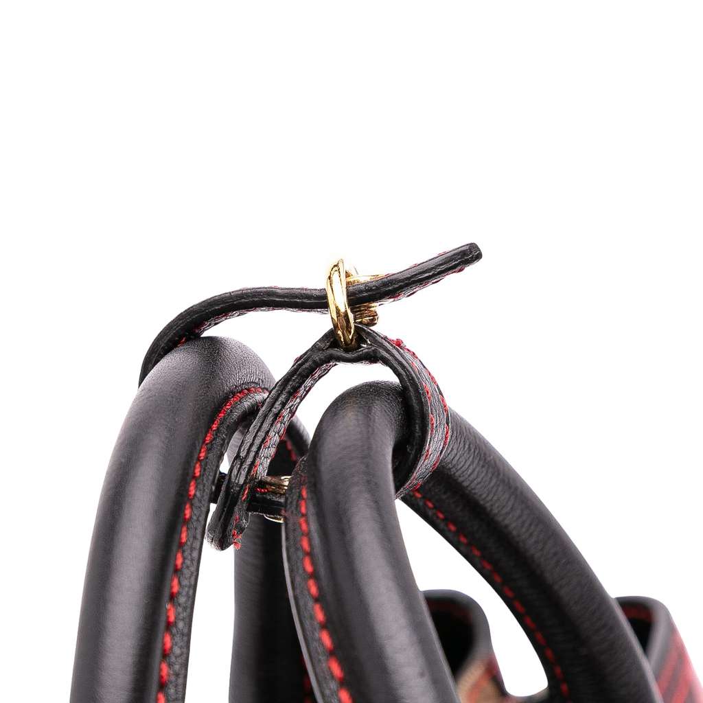 Burberry Medium Leather Patchwork and House Check Banner Satchel - Image 13