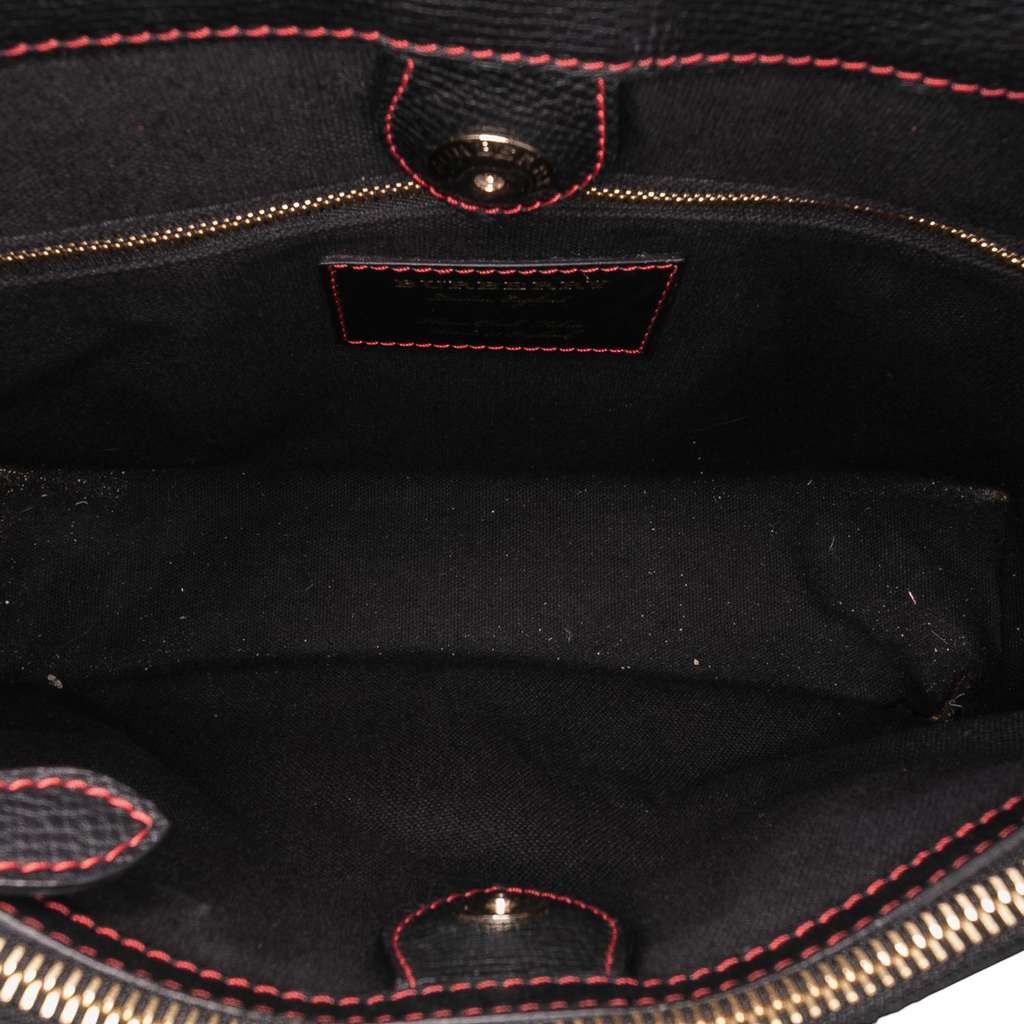 Burberry Medium Leather Patchwork and House Check Banner Satchel - 4